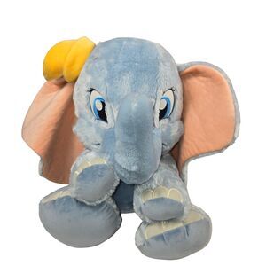 Disney‎ Parks Plush Dumbo Elephant Big Feet Stuffed Animal Sewn Eyes 16"